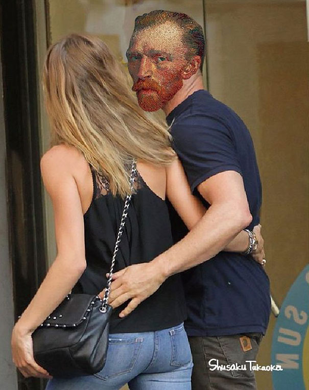 Van Gogh paparazzato con un'altra che non è né monna né Turby.