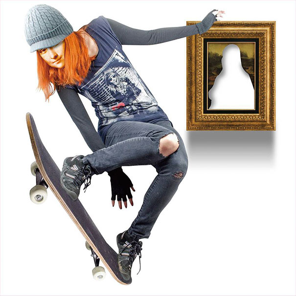 Monna non ne poteva più di stare ferma e di fare trick con lo skate ne sa a pacchi.