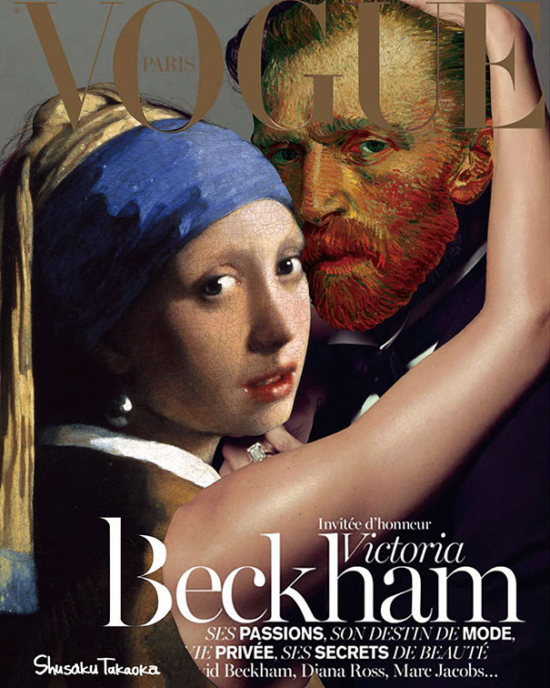 Van Gogh e la ragazza col turbante ritratti su Vogue come Fedez e la Ferragni.