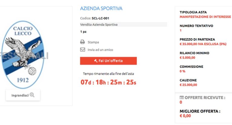 Calcio lecco