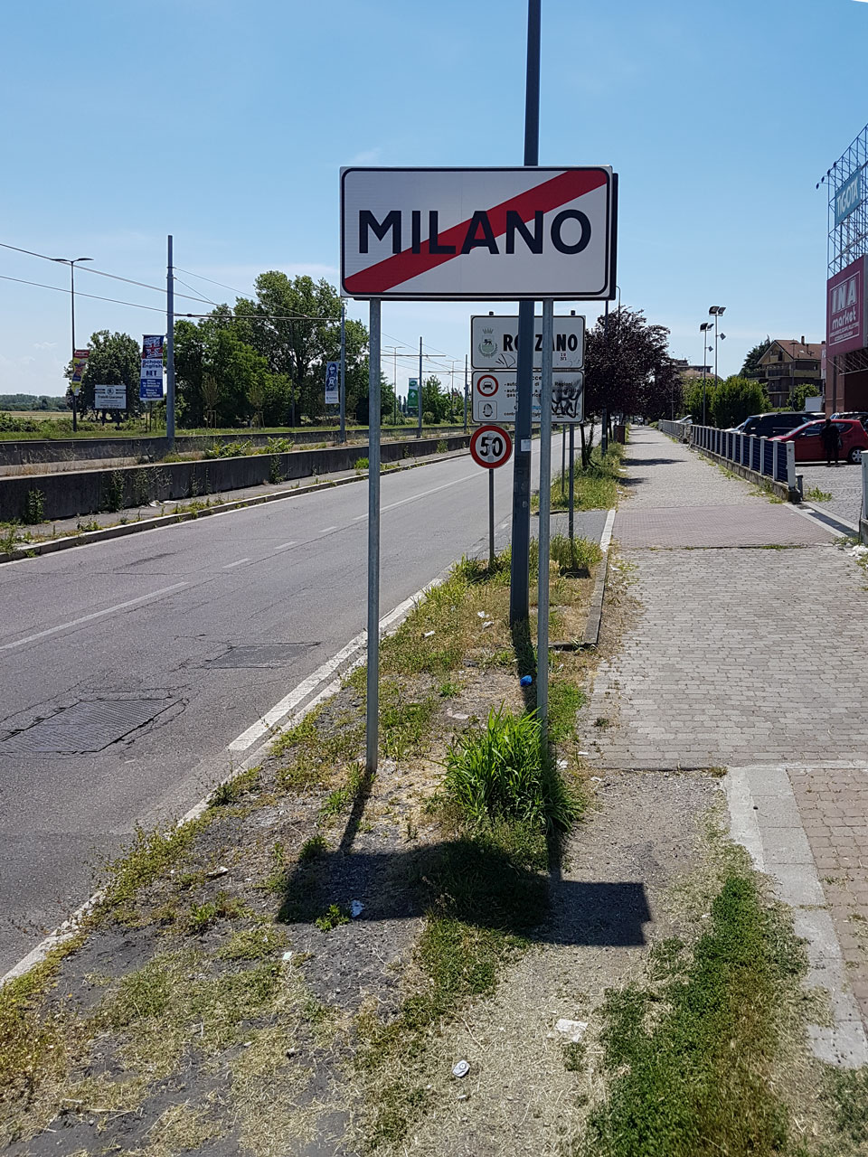 Al confine Sud della città, tra Milano e Rozzano: l'arrivo (Foto di Gabriele Ferraresi)