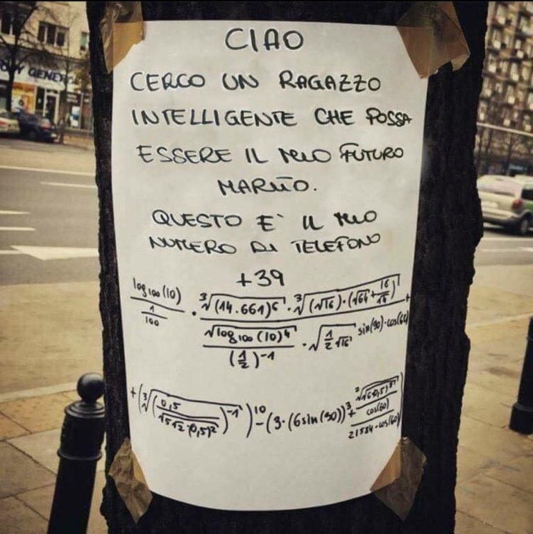 Sono stato al Dipartimento di Matematica per risolvere l’amore