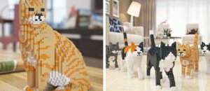Life Sized LEGO Cat Sculptures For Feline Lovers Around The World ImE2TJJ