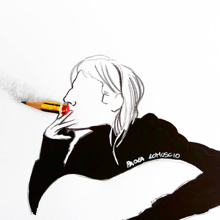 La matita come protagonista: la geniale semplicità di quest'illustratrice