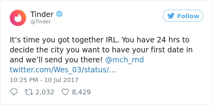 È tempo che vi conosciate nella vita vera...