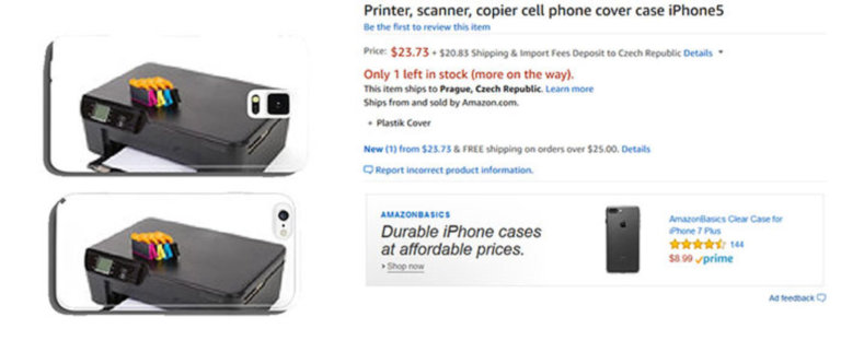 Le assurde cover per iPhone create da un robot su Amazon