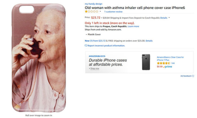 Le assurde cover per iPhone create da un robot su Amazon