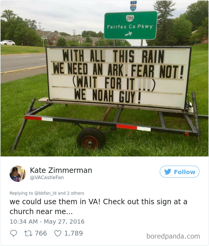 Con tutta questa pioggia abbiamo bisogno di un'arcaper non avere paura