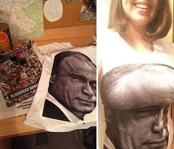 Putin idrocefalo.
