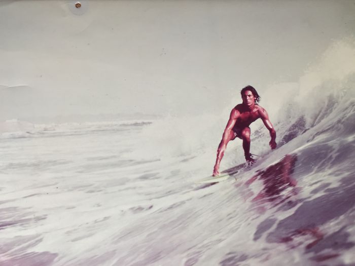 Mio padre in posa per Surfer Magazine, Perù 1977 - firebrahnd