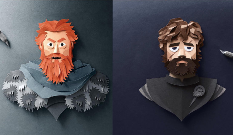 I kirigami di Game of Thrones: sculture di carta perfette
