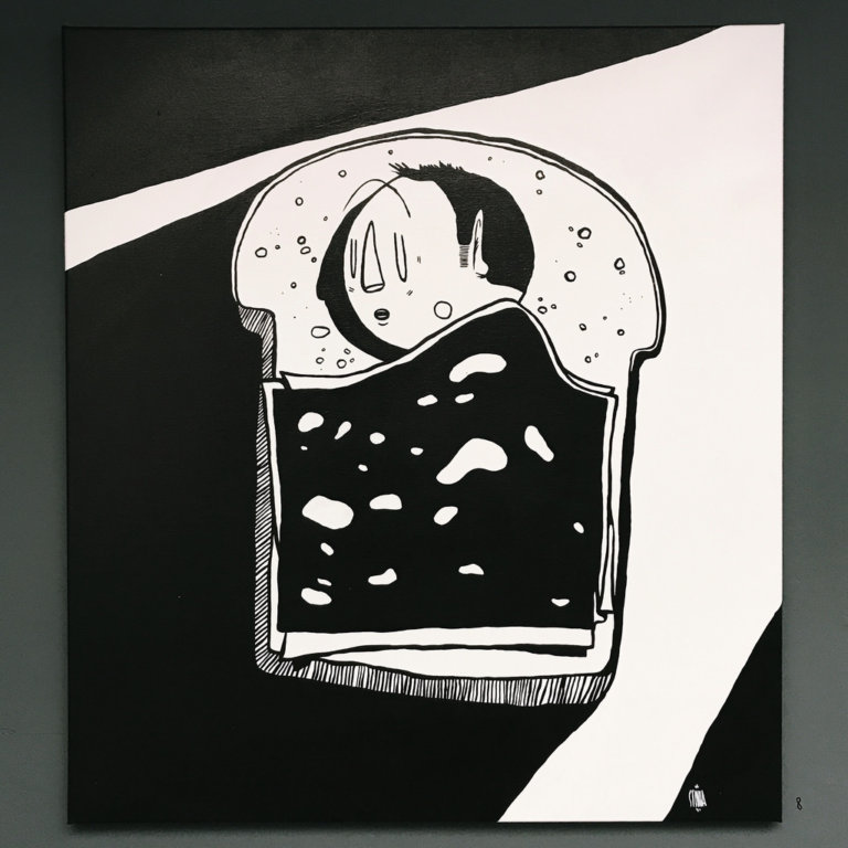 La romantica street art di Alex Senna fatta di abbracci e cuori