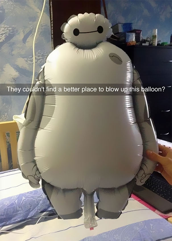 Si gonfia proprio lì