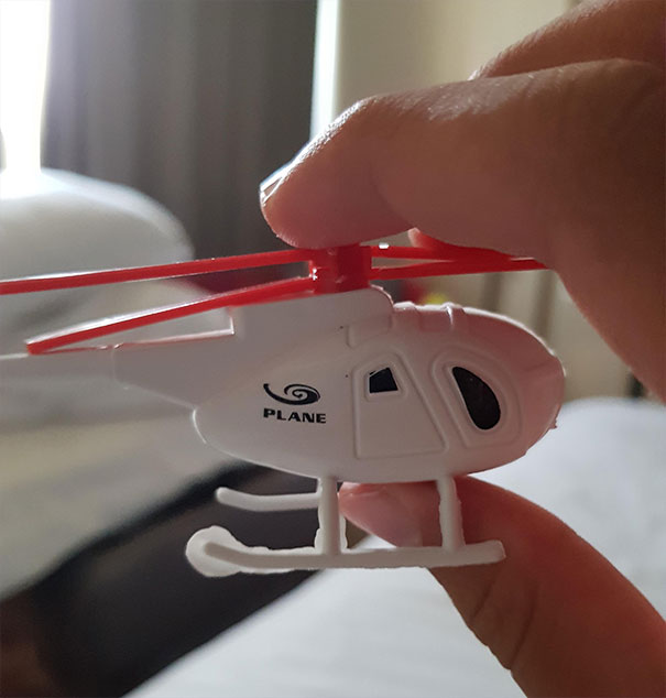 Un elicottero che si chiama aeroplano, benissimo