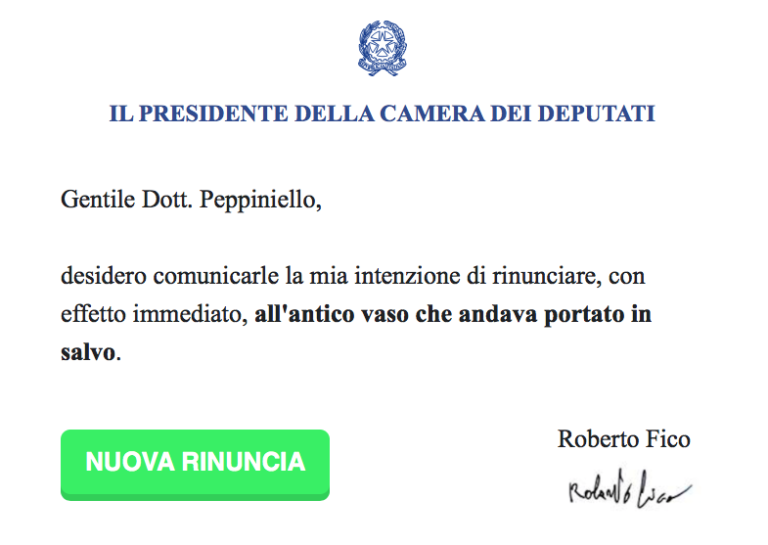 Generatore di buone azioni di Roberto Fico