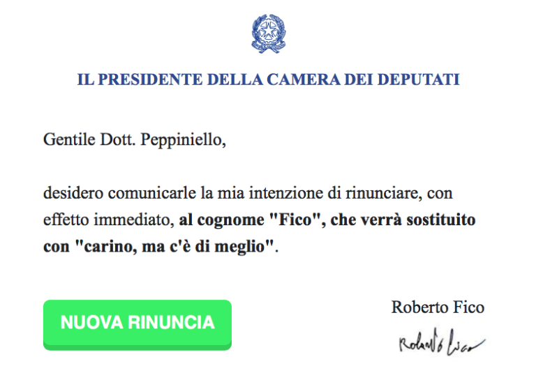 Generatore di buone azioni di Roberto Fico