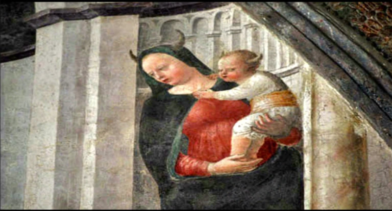 Perchè-Madonna-corna-Cappella-Portinari-Milano