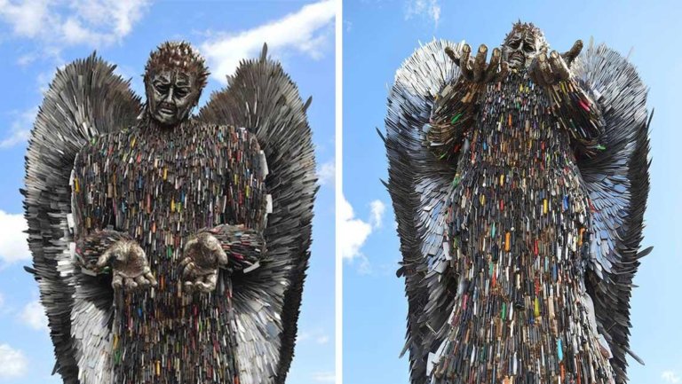 The Knife Angel Is An Anti Violence Monument Made Of Over 100000 Knives