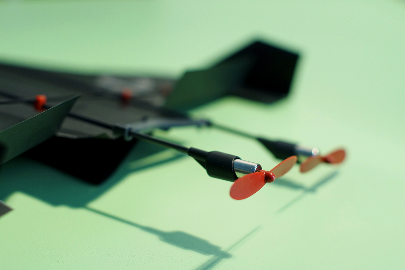 Dettaglio eliche PowerUp FPV