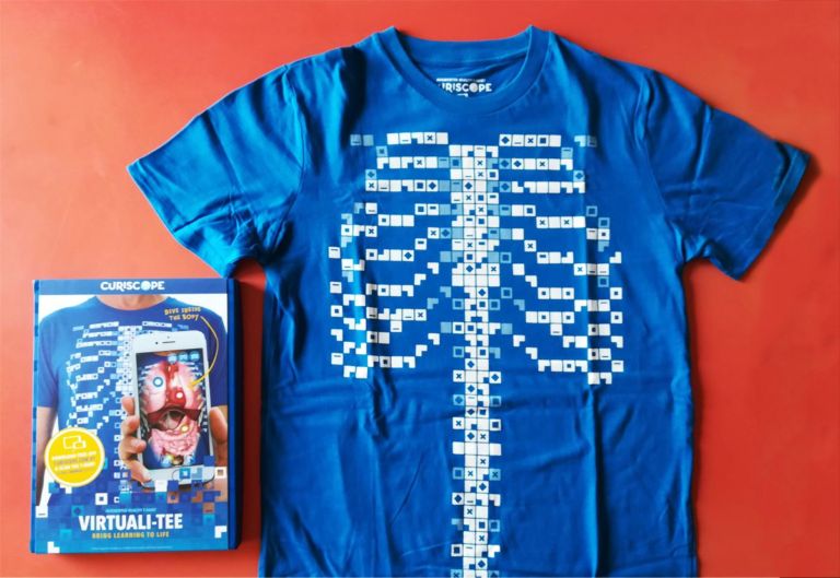 Virtuali tee maglietta realta aumentata curiscope