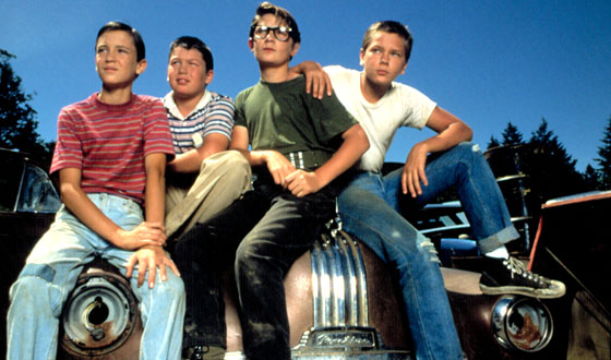 STAND BY ME, Wil Wheaton, Jerry O'Connell, Corey Feldman, River Phoenix, 1986. (c)Columbia Pictures. Courtesy: Everett Collection