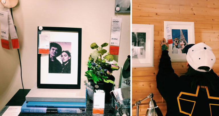 Ikea: coppia sostituisce di nascosto le foto dello showroom con le proprie