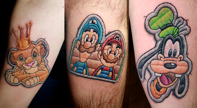 Incredibile: sembrano toppe ma sono tatuaggi