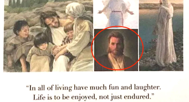Chiesa mormona mette per errore Obi-Wan Kenobi in un opuscolo al posto di Gesù