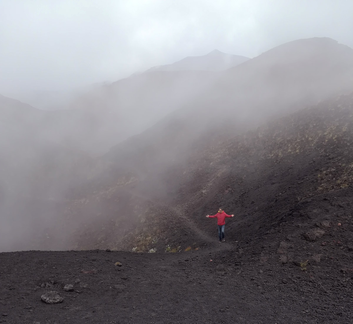 Sono nel vulcano!