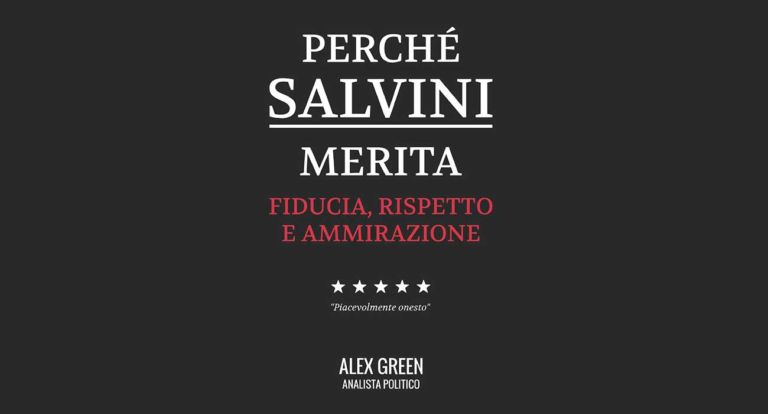 “Perché Salvini merita fiducia, rispetto e ammirazione”: il libro di pagine vuote