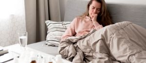Long view woman having headache