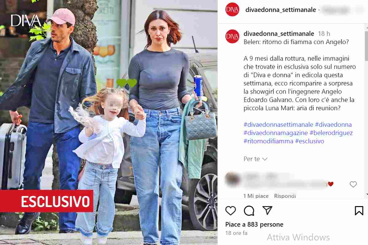 Belen e Angelo di nuovo insieme