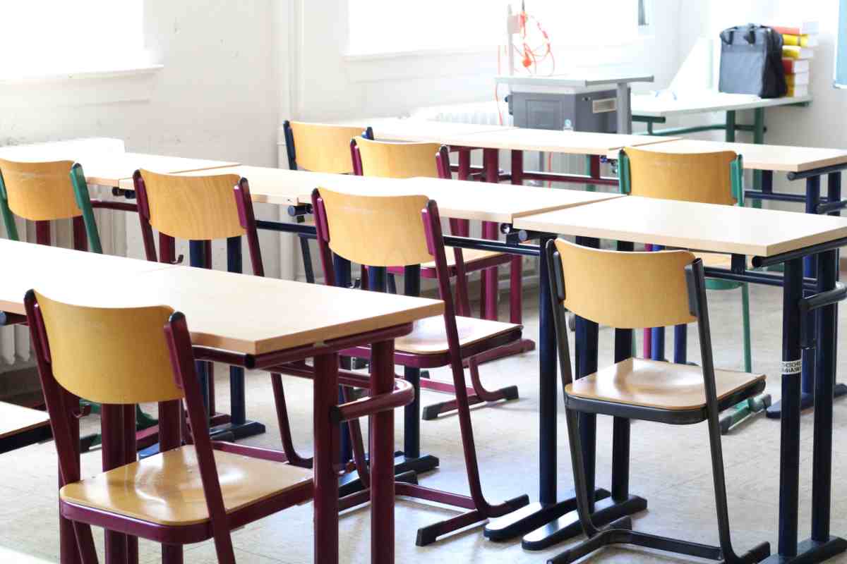 Scuola aula vuota
