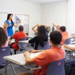 Professoressa in classe