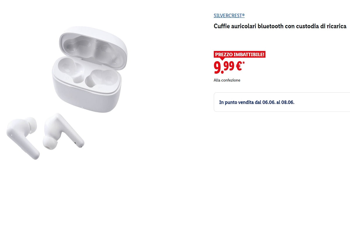 offerte cuffie bluetooth lidl