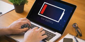 Portatile batteria scarica