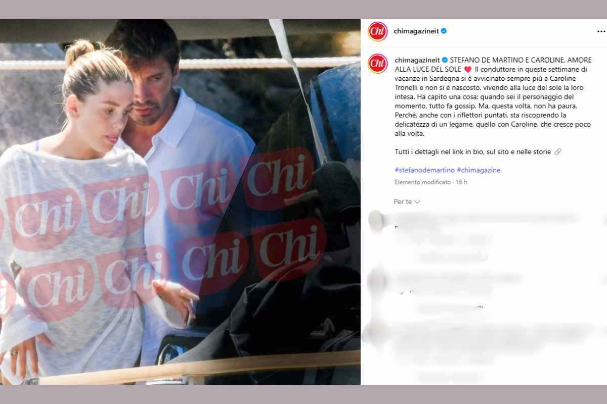 foto de martino fidanzata chi magazine