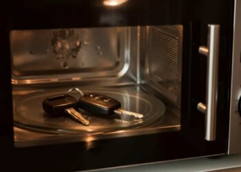 Chiavi dell'auto nel microonde, perché