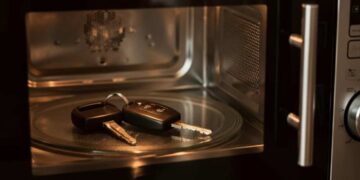 Chiavi dell'auto nel microonde, perché