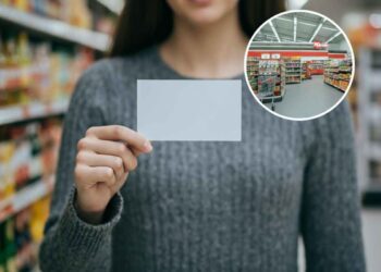 Carta dedicata a te, supermercato