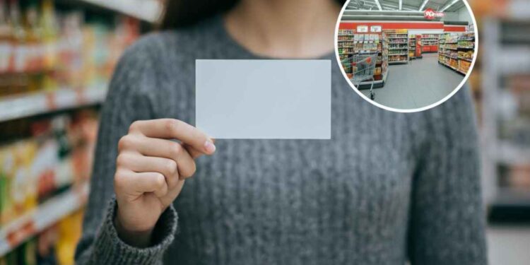 Carta dedicata a te, supermercato