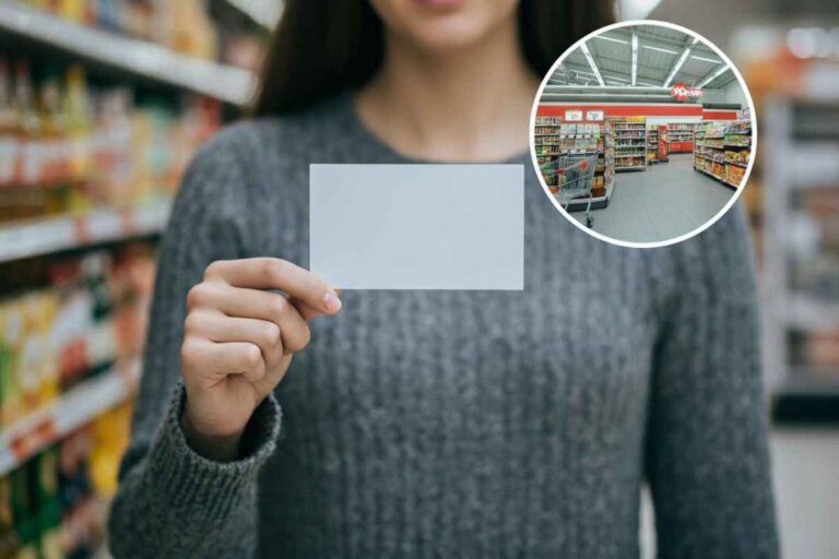 Carta dedicata a te, supermercato