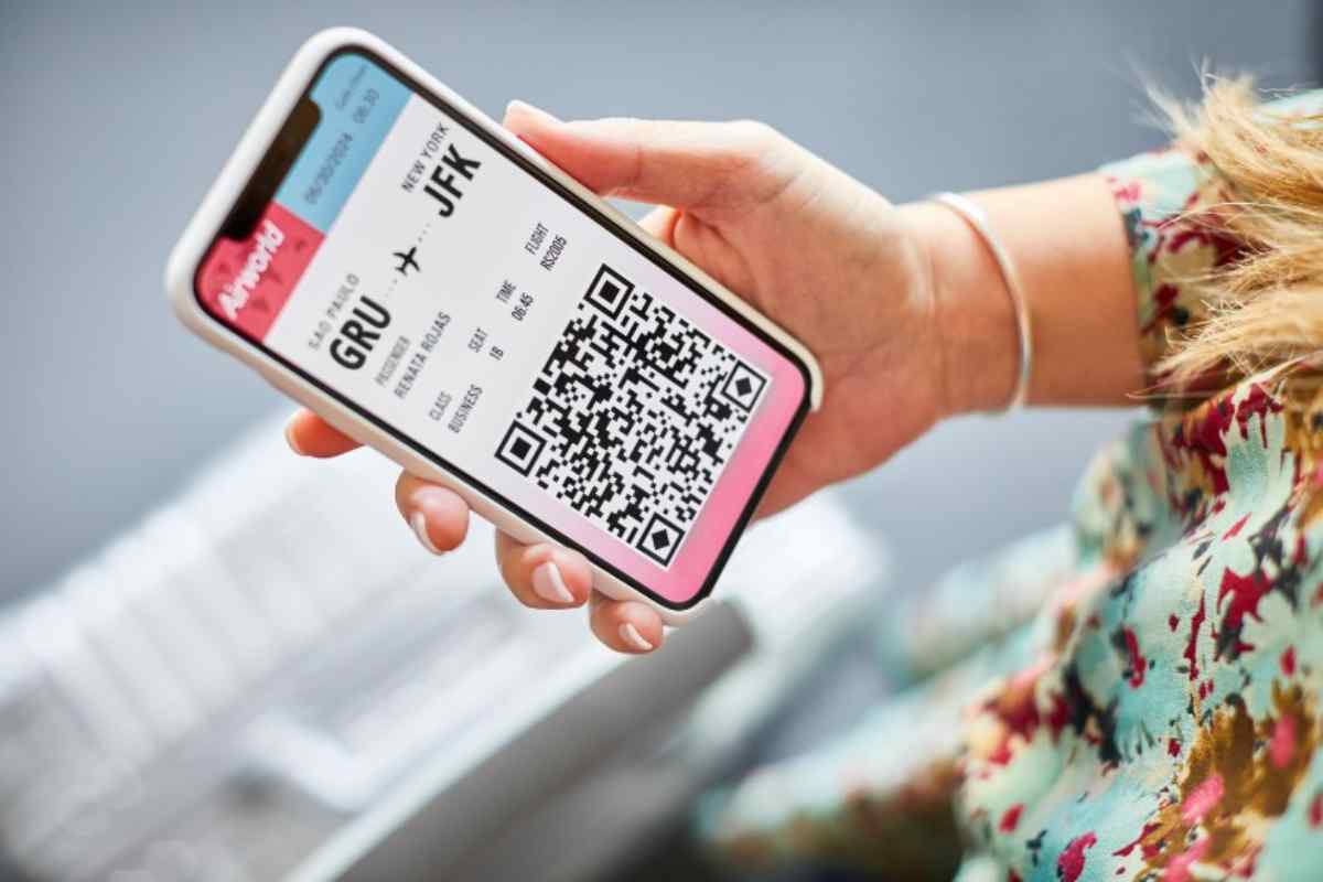 Carta di imbarco totalmente digitale