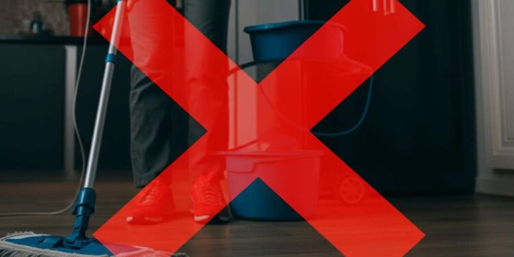 No utilizzo mocio in casa