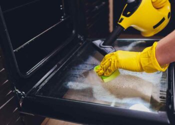 pulire il vetro del forno: il trucco naturale per averlo splendente