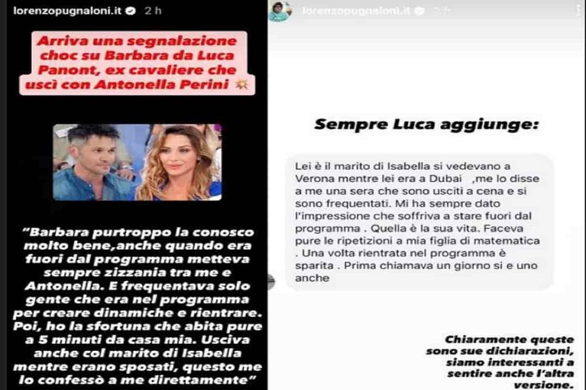 segnalazione su barbara di uomini e donne