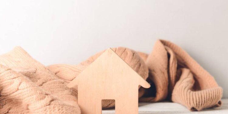 Casa calda in inverno