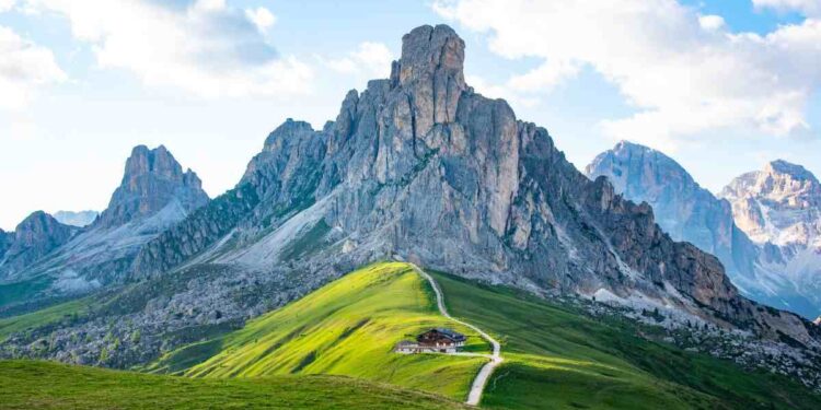 Posto fantastico tra le rocce delle Dolomiti