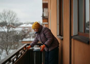 Curare il balcone in inverno