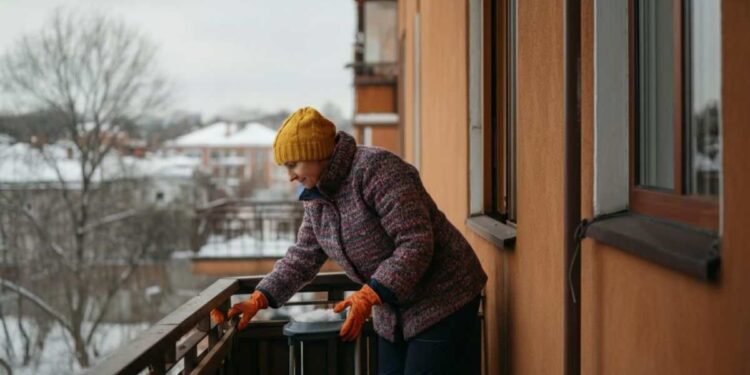 Curare il balcone in inverno